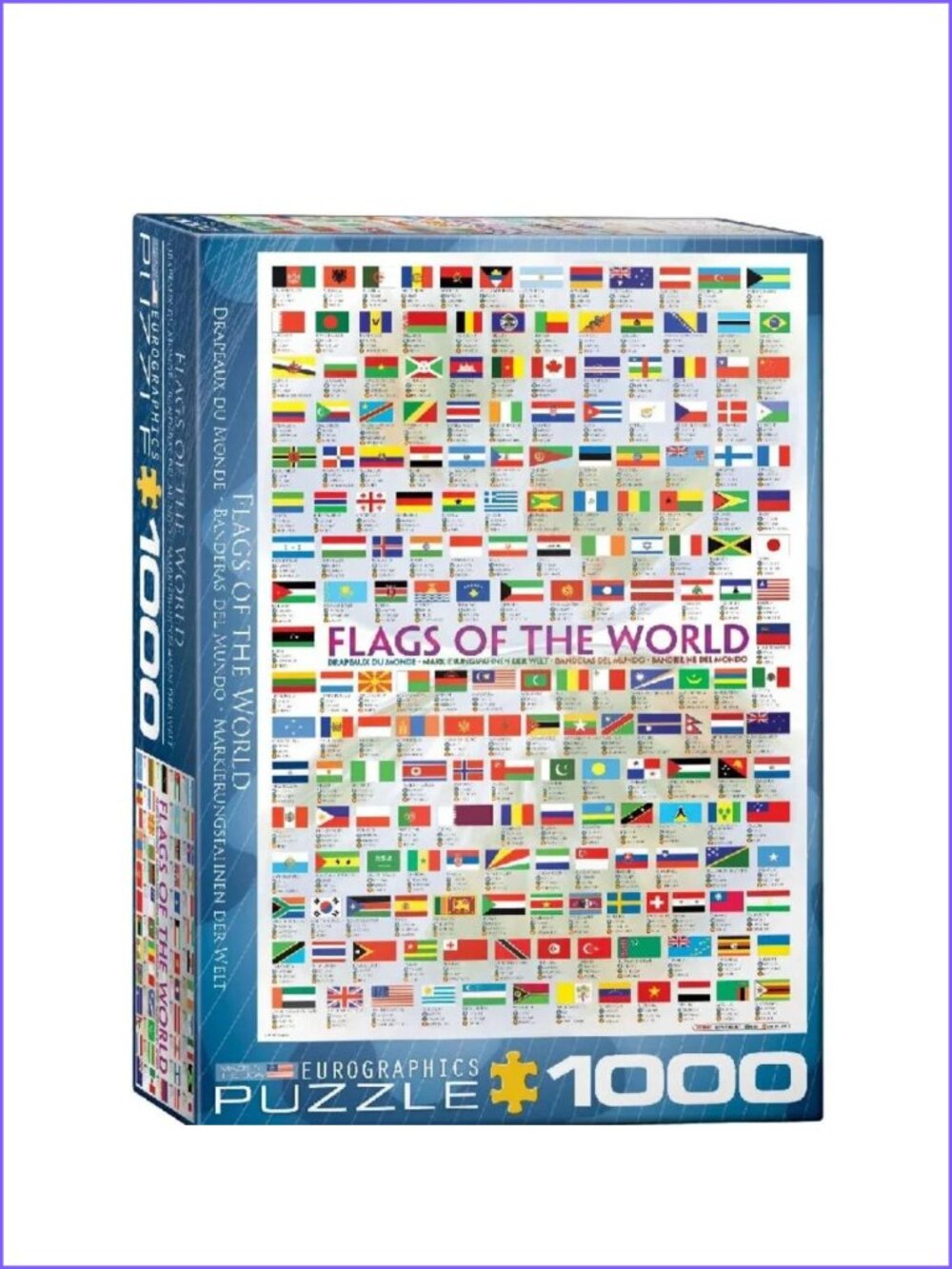 Eurographics 1000pcs Adult Puzzle - Flags of the World New In Box